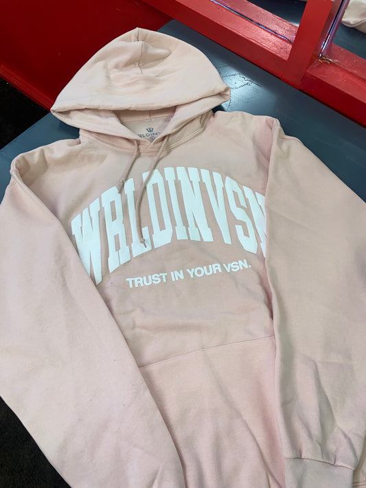 Trust hoodie light pink